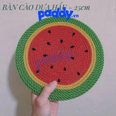 Bàn Cào Móng Mèo Bện Dây Thừng Hình Dưa Hấu 25cm - Paddy Pet Shop